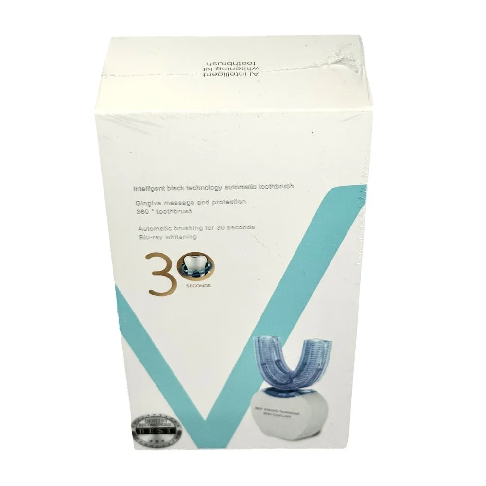 360 Electric Toothbrush U-Shaped 30 Second Automatic Whitening Waterproof New